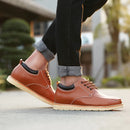 Tênis Masculino em Couro Aumenta Altura - Elevator Business