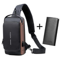 Bolsa de Ombro Impermeável Antifurto Usb - Smart Bag + Brinde