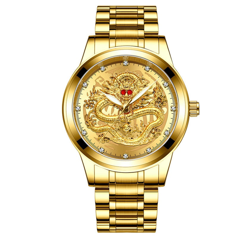 Relógio Masculino - Golden Dragon